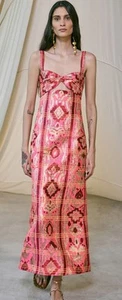 $1990 Johanna Ortiz Powerful Stitches Dress. Multicolor. NWT Size 10 - Picture 1 of 15