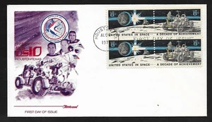 #1434-1435 8c Decade of Space Achievement-Lunar Rover/Astronauts-Fleetwood FDCB4 - Picture 1 of 2