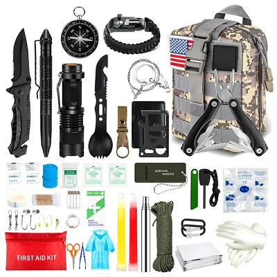 MARKENLOS 33X Multitool Rucksack Außen Notfall Survival Gear Kit Überleben Outdoor Camping