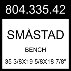 IKEA SMASTAD SMÅSTAD Bench White 35 3/8x19 5/8x18 7/8" 804.335.42 - Picture 1 of 1