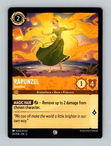 Disney Lorcana: Rise of the Floodborn - Rapunzel - Sunshine - 20/204 - Picture 1 of 2