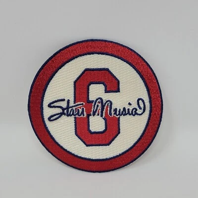 Stan Musial The Man 6 St Louis Cardinals Jersey Patch 3 1/2" Diameter Cream 2013 - Image 1 of 4