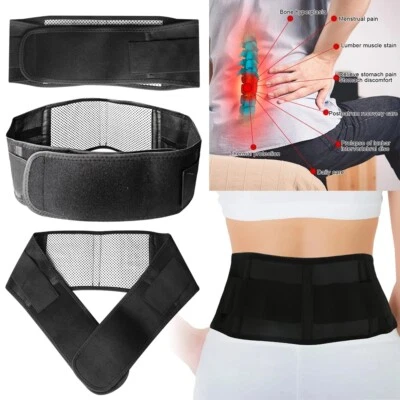 Self-Heating Waist Support Belt Magnetic Therapy Lumbar Back Brace for Men Women - Image 1 of 4