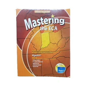 Mastering The ECA Algebra 1 Study Guide Indiana End of Course Assessment Glencoe - Imagen 1 de 2