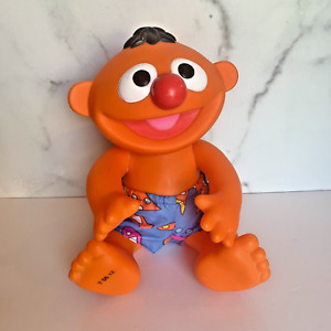 Sesame Street Rub A Dub Ernie Bath Time Doll Tub Toy Figure Vintage Tyco 1998 F2