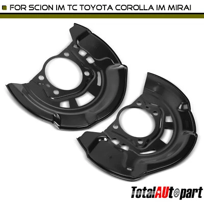 2x Protector antipolvo de freno delantero Toyota RAV4 2007-2018 Prius V Mirai Scion iM tC Foto 1 de 4