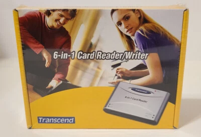 New Factory Sealed Transcend TS0MFLRD6 6-in-1 Card USB Reader/Writer  - Image 1 of 4