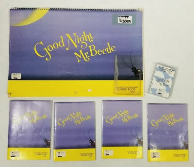 Good Night Mr Beetle Classroom Lot Big Book Audio Cassette Tape 4 Student Books - Image 1 of 4