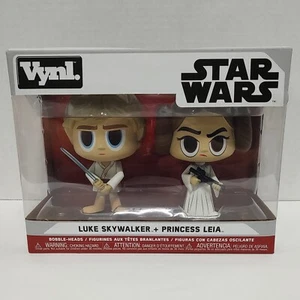 Star Wars Funko Vynl. Bobbleheads Luke Skywalker & Princess Leia NIB - Picture 1 of 7