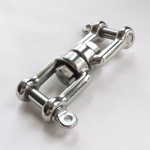1/4" 316 Stainless Steel Boat Anchor Connector Swivel Jaw - Jaw 770 lb - Picture 1 of 2