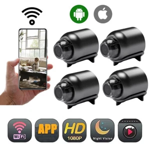 4x HD 1080P wireless WiFi CCTV interno ed esterno mini telecamera IP telecamera di sicurezza domestica - Foto 1 di 17
