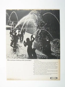 Vintage 1960s Calgon Water Softener Print Ad Carl Milles Sculpture Garden Founta - Picture 1 of 2