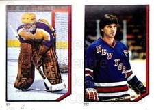 1986-87 O-Pee-Chee Stickers #091-222 Bob Janecyk, Ron Greschner