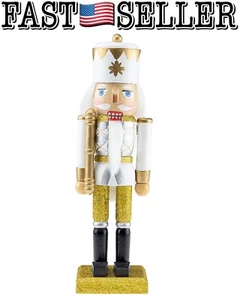 Bastón de sujeción Clever Creations 10” de madera brillante soldado cascanueces ¡NUEVO/RÁPIDO! - Imagen 1 de 7