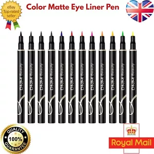 Professional Eyeliner Pencil Soft Waterproof Black Brown Grey Kohl Kajal Caped - Picture 1 of 20
