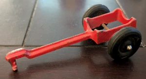 Vintage Red Hubley Diecast Bell Telephone Pole #2364, 4.5" in. Toy Truck Trailer - Picture 1 of 8