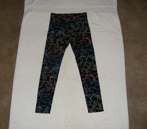 Justice schwarze Leggings im "Einhorn"-Design – Größe 10 - Bild 1 von 6