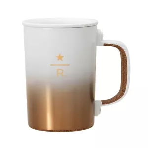 Taza aspiradora de acero inoxidable Starbucks Reserve Roastery Tokyo blanca 12 oz con tapa - Imagen 1 de 7