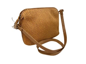 Vintage Bottega Veneta Jute Woven Shoulder Bag - Picture 1 of 12
