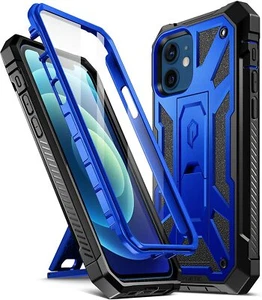 Funda para iPhone 12/12 Pro, Poética Antigolpes Anticaídas Cubierta (con Soporte) Azul - Imagen 1 de 7