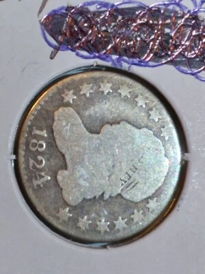 Lote 1824 Más de 2 - PLANO 1 UNO - BUSTO TAPADO MONEDA DE DIEZ CENTAVOS DE PLATA - FECHA CLAVE - ¡RARO!! Foto 1 de 2