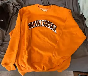 Vintage Tennessee Vols Sweater Adult 2XL Orange Knit Pullover Sweatshirt Mens - Picture 1 of 3