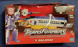 Transformers Robots in Disguise 2001 RAILSPIKE MISB combiner RAIL RACER - Picture 1 of 5