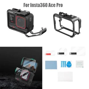 For Insta360 Ace Pro Camera Metal Case/Lens Tempered Film Glass Screen Protector - Picture 1 of 25