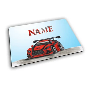 Platzset Kinder Auto mit Name / Tischset personalisiert / Platzdecke - Bild 1 von 10