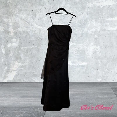 Vestido formal Jump Apparel Wendye Chaitin para mujer negro con lentejuelas talla 3/4 Foto 1 de 4