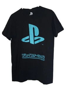 Sony Playstation Logo Black/Blue Men's T-Shirt ( Medium) - Picture 1 of 5