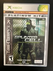 Tom Clancy's Splinter Cell Platinum Hits (Microsoft Xbox, 2003) Complete CIB - Picture 1 of 4