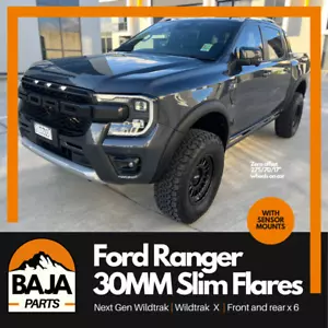 Ford Ranger Flares Slimline Next Gen 2022 + 30mm Poke with Sensor Provisions - Picture 1 of 10