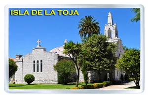 ISLA DE LA TOJA ESPAÑA MOD2 FRIDGE MAGNET SOUVENIR IMAN NEVERA - Picture 1 of 1