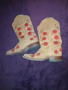 Agave Girls Boots Size 7.5 Hecho En Mexico (Made In Mexico)READ) - Picture 1 of 22