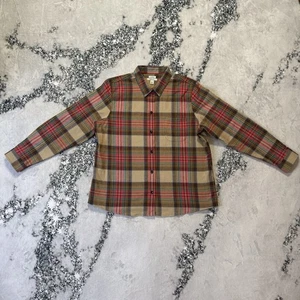 LL Bean Shirt Mens Size XL Multicolor Tartan Plaid Relaxed Long Sleeves Flannel - Picture 1 of 8