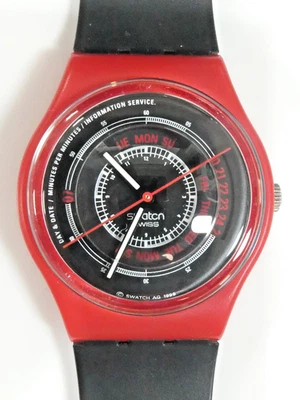 Редкий 2000 Swatch часы информационный экран GR128, Exc Cond новый Batt работает - Изображение 1 из 4