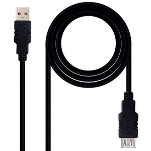 Cavo prolunga USB 2.0 di tipo A da maschio femmina alta velocita 1,4 metri nero - Zdjęcie 1 z 6