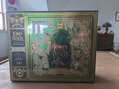 Rompecabezas Señor de los Anillos LoteR 1000 Piezas Lámina de Oro 25.6"x25.6" Sellado Foto 1 de 2