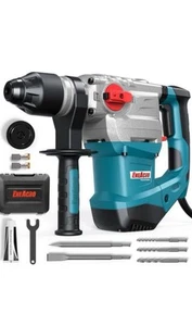 Trapano a percussione rotativo resistente 1-1/4 pollici SDS-Plus 13 Amp, frizione di sicurezza 4 Fu... - Foto 1 di 8