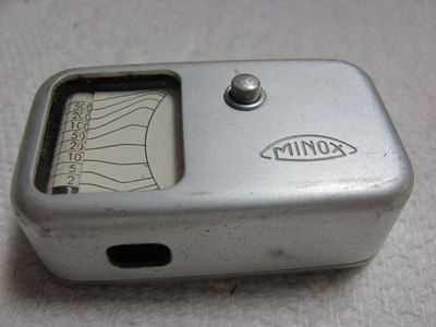 Medidor de luz de colección para cámara espía Mini Minox con estuche de cuero Foto 1 de 4