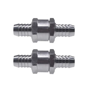 Paquete de 2 válvulas de retención en línea de línea de combustible de 3/8" 10 mm combustible diésel gas unidireccional sin devolución - Imagen 1 de 6