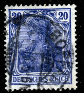 DR 87 IIa, BOPPARD, 20 Pf. Germania Kriegsdruck - Bild 1 von 1