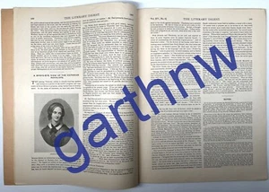 VICTORIAN NOVELISTS 1897 HISTORICAL REVIEW BRONTE + TROLLEY WASTE OF ELECTRICITY - Picture 1 of 2