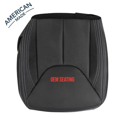 Cubierta de asiento de cuero negra para Jeep Wrangler Rubicon 2013 14 15 16 17 Foto 1 de 4