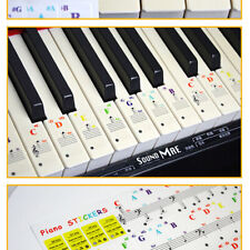 Notes de clavier Sticker 88/61/54/49/37 touches Piano Sticker Transparent