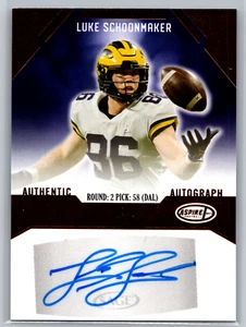 Luke Schoonmaker 2023 Sage Aspire Bronze Rookie Auto ASP-LS Dallas Cowboys - Picture 1 of 2