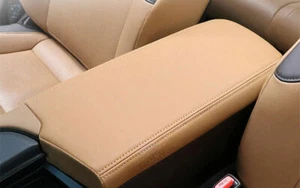 Central Console Storage Box Cover For Lexus ES250 300h 350 19-2023 Brown Leather - Picture 1 of 9