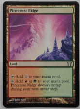 MAGIC THE GATHERING CHAMPIONS OF KAMIGAWA RED / GREEN PINECREST RIDGE LAND CARD