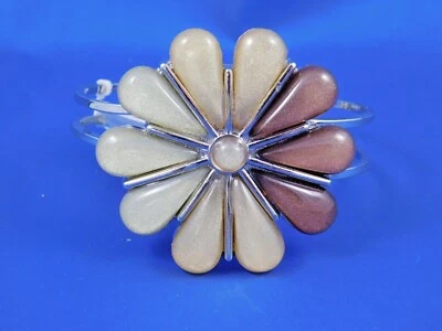 PULSEIRA ~ FLOR GRANDE FEMININA COM FECHO EXPANSÍVEL EM SS NOVA COM ETIQUETAS - Imagem 1 de 4